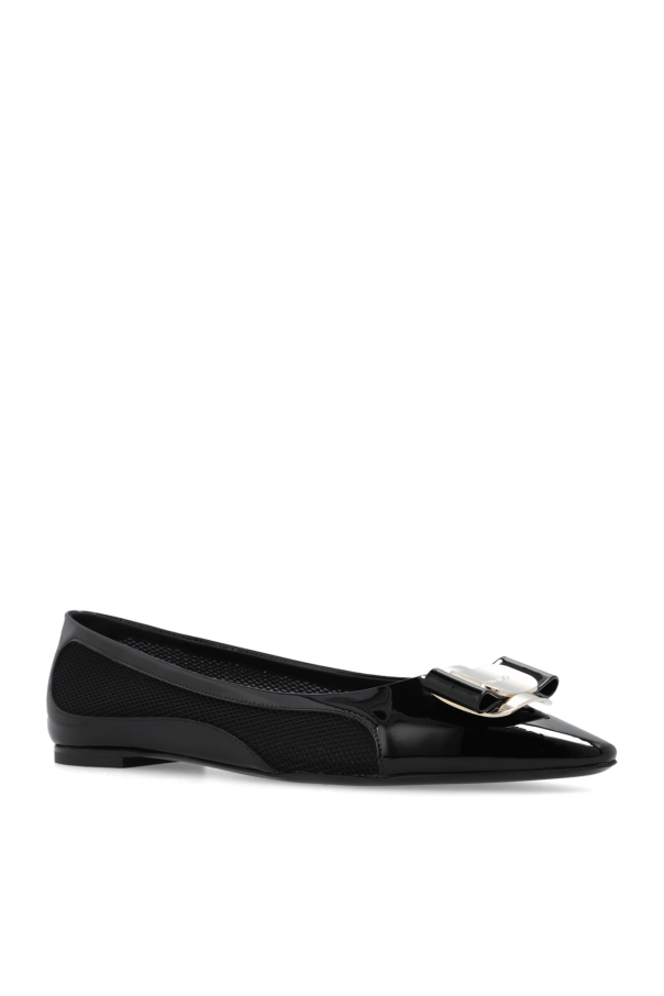 Black 'Zea' ballet flats FERRAGAMO - alexander mcqueen
